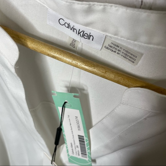 New Calvin Klein Frany Cotton Button 